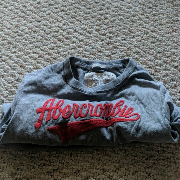 Abercrombie and Fitch Mens Muscle Tee Medium Gray - Picture 1 of 4